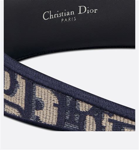 dior headband men|Dior Oblique Dior Band Headband Navy Blue Embroidery .